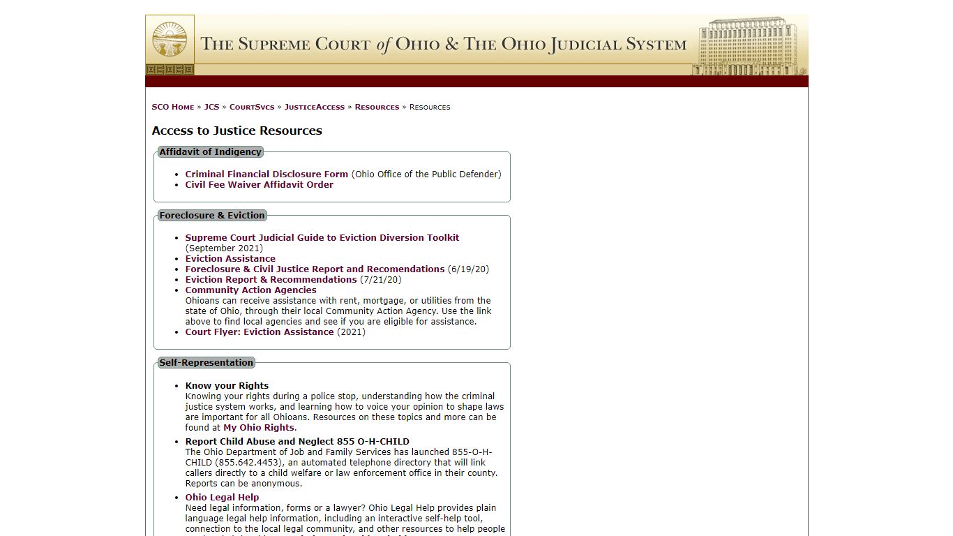 Resources - Supreme Court of Ohio