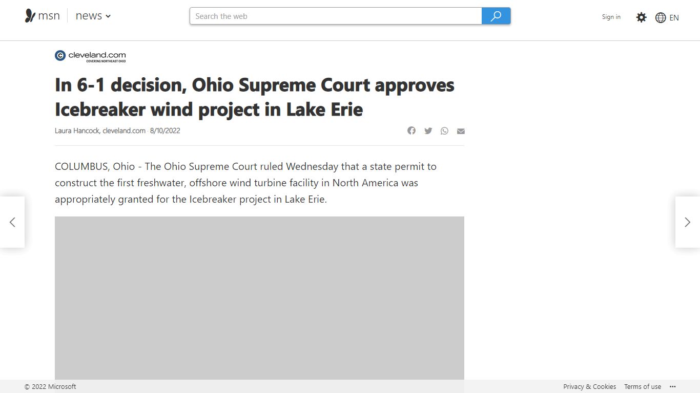 In 6-1 decision, Ohio Supreme Court approves Icebreaker wind project in ...